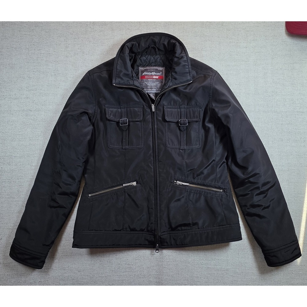Eddie Bauer WeatherEdge Black Utility Field Jacket Women's Size Medium